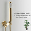 GobekUsa Brushed Gold Round Hand Shower - Stainless Steel Bathroom Nozzle Sprayer