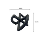 GobekUsa Geometric Hollowed-out Black Ornament Abstract Home Decoration Handicrafts