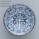 GobekUsa Blue & White Ceramic Kung Fu Tea Cup, Japanese Style Porcelain Sake Espresso Mug