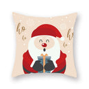 GobekUsa Christmas Santa Elk Pillowcase 45x45cm for Sofa Chair Decor