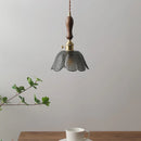 GobekUsa Gray Glass LED Pendant Lamps, Nordic Modern Design for Bedroom, Living Room Lighting Fixtures
