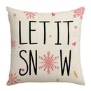 GobekUsa Christmas Pillowcase Collection - Festive Sofa Decor with Christmas Tree, Elk, Snowman