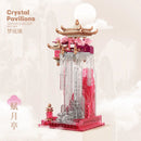 GobekUsa Dream Glass Fu Yue Pavilion Ornament: Ancient Style Indoor Decor for Special Occasions