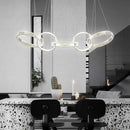GobekUsa Crystal Chandelier Pendant Light for Living Room Dining Room Ceiling Lighting