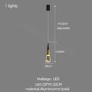 GobekUsa Crystal Chandelier LED Staircase Lamp for Elegant Living Room, Kitchen, and Restaurant