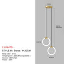 Nordic Gold Linear LED Pendant Light