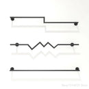 GobekUsa Golden Iron Ladder Shelf Clothing Hanger Rack for Stylish Garment Display