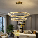 GobekUsa Crystal Chandelier: Luxury Pendant Lamp for Living Room and Bedroom