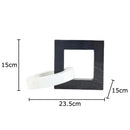 GobekUsa Geometric Knot Sculpture Desk Decor - Abstract Square Ring Statue
