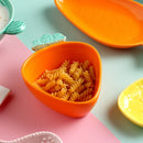 GobekUsa Carrot-Shaped Ceramic Tableware Set - Creative and Cute Household Plates for Desserts, Fruits, and Snacks