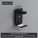 GobekUsa LED Shelf Wall Lamp with USB Charging Port & Switch