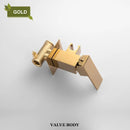 GobekUsa Bidet Faucet Shower Mixer: Cold Hot Water Tap, Brass, Square Sprayer Head