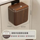 GobekUsa Antique Style Wood Grain Hanging Kitchen Trash Can with Lid