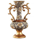 GobekUsa Resin Vase Dried Flowers Arrangement for Living Room Decor