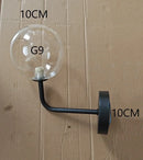 GobekUsa Glass Ball Wall Lamp: Modern Nordic LED Lighting for Bedroom, Staircase, Outdoor
