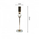 GobekUsa Crystal Glass Candlestick Holder - Elegant Home Décor Accessory