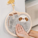 GobekUsa Cartoon Sloth Hand Towels: Soft, Absorbent, Quick Drying & Hanging Design for Kids