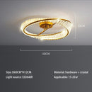 GobekUsa Crystal Rings LED Ceiling Light: Modern Dimmable Gold Lustre for Indoor Home Decor