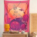 GobekUsa Skeleton Psychedelic Tapestry Wall Hanging - Hippy Decor for Bedroom & Home