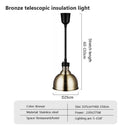 GobekUsa Industrial Electric Heat Lamp for Food Heating Chandeliers