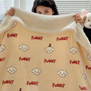 GobekUsa Cozy Fleece Blanket | Multi-Use Office & Home Shawl | Soft & Warm Blanket