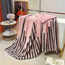 GobekUsa Double Layer Lamb Fleece Blanket: Soft & Warm for Office, Bedroom, Sofa.