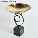 GobekUsa Gold Metal Fruit Bowl Tray for Modern Luxury Home Decor