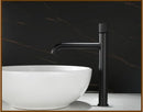 GobekUsa Brushed Gold Basin Faucet: Solid Brass Hot Water Mixer Sink Tap