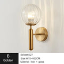 GobekUsa Iron LED Sconce Lamp for Modern Bedroom and Living Room Lighting