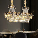 GobekUsa Crystal Chandelier: Modern Nordic Luxury for Living Room, Dining Room, Bedroom