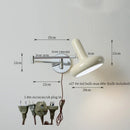 GobekUsa Cream LED Swing Arm Wall Lamp for Living Room Bedroom Mirror Stair Light