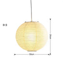 GobekUsa Japanese Wabi Sabi Pendant Light LED E27 Noguchi Akari Rice Paper Ceiling Hanging