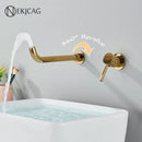 GobekUsa Gold Basin Faucet: Single Handle, Hot & Cold Water, Matte Black Finish