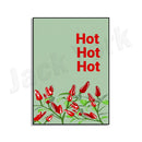GobekUsa Chili Pepper Art Trio: Green, Yellow, Red Kitchen Decor