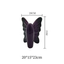 GobekUsa Dark Butterfly Ceramic Vase for Table Decoration and Floral Arrangement