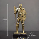 GobekUsa Heavy Armored Knight Resin Statue Decoration for Desk and Room Aesthetic