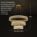 2024 GobekUsa Modern Crystal LED Chandelier for Living & Dining Room Decor