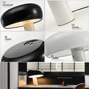 GobekUsa Designer Mushroom Lamp: Nordic Marble Table Lamp for Villa Study Room Indoor Lighting