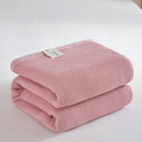 GobekUsa Cotton Honeycomb Towel Blanket for Single Double - Breathable Cozy Sofa Cover