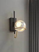 GobekUsa Clear Glass Ball Ceiling Pendant Lights Luxury Nordic Pendant Lamp Black Gold Dimmable