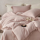 GobekUsa Lace Edge Cotton Bedding Set for Soft Skin with Duvet, Sheets, and Pillowcases