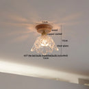GobekUsa Copper Wood LED Ceiling Lamp Ceramic Modern Ceiling Lights for Home Decor