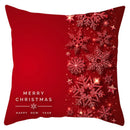 GobekUsa Christmas Santa Claus Snowflake Pillow Cover 18x18inch