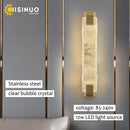 GobekUsa Crystal LED Wall Sconce: Luxury Gold Light Fixture for Home Decor