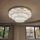 GobekUsa Large Crystal Ceiling Lamp: Elegant Home & Hotel Lighting Fixture