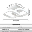 GobekUsa Acrylic Chandelier Light Modern Minimalist Ceiling Lamp for Living Dining Bedroom
