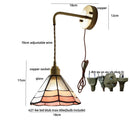 GobekUsa Ceramic LED Wall Lights with Pull Chain Switch for Restaurant and Bedside