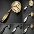 GobekUsa Antique Bathroom Handheld Shower Head | High Pressure Rainfall Nozzle Save Water