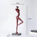 GobekUsa Abstract Black Metal Female Figure Sculpture Home Decor Accessory