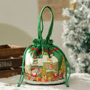 GobekUsa Christmas Eve Apple Bag: Festive Handheld Gift Bag for Santa Candy 和 Children